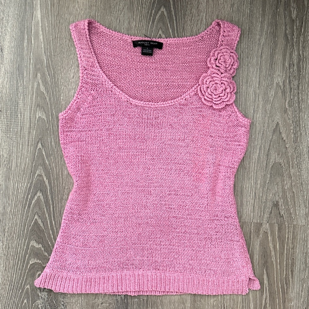 Knit Flower Tank